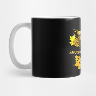 Cat's Autumn Wonderland: An Eye-Catching Design Immersed in Fall Colors Mug